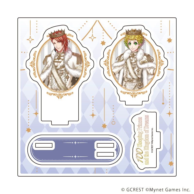 アクリルスタンドプレート「夢王国と眠れる100人の王子様」82/リーヤ&リオン(公式イラスト)