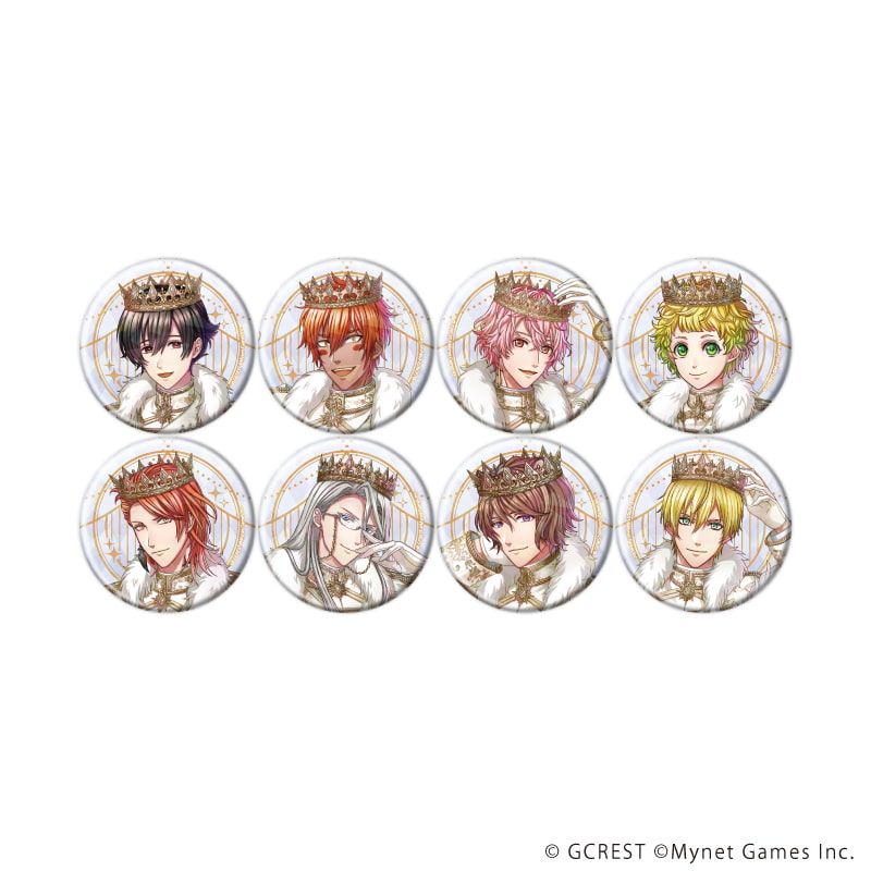 ホログラム缶バッジ(57mm)「夢王国と眠れる100人の王子様」29/コンプリートセット(全8種)(公式イラスト)