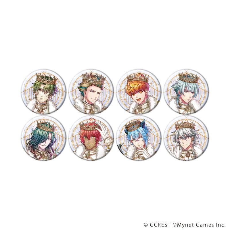ホログラム缶バッジ(57mm)「夢王国と眠れる100人の王子様」28/コンプリートセット(全8種)(公式イラスト)