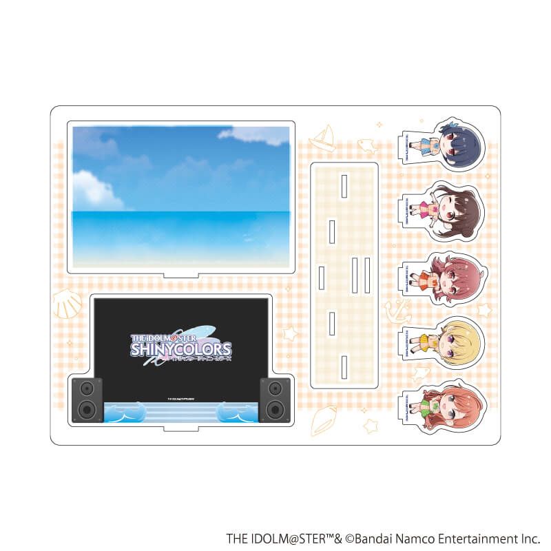 アクリルジオラマ「アイドルマスター シャイニーカラーズ」03/283プロ 放課後クライマックスガールズ セーラー風アイドル衣装ver.(ミニキャライラスト)