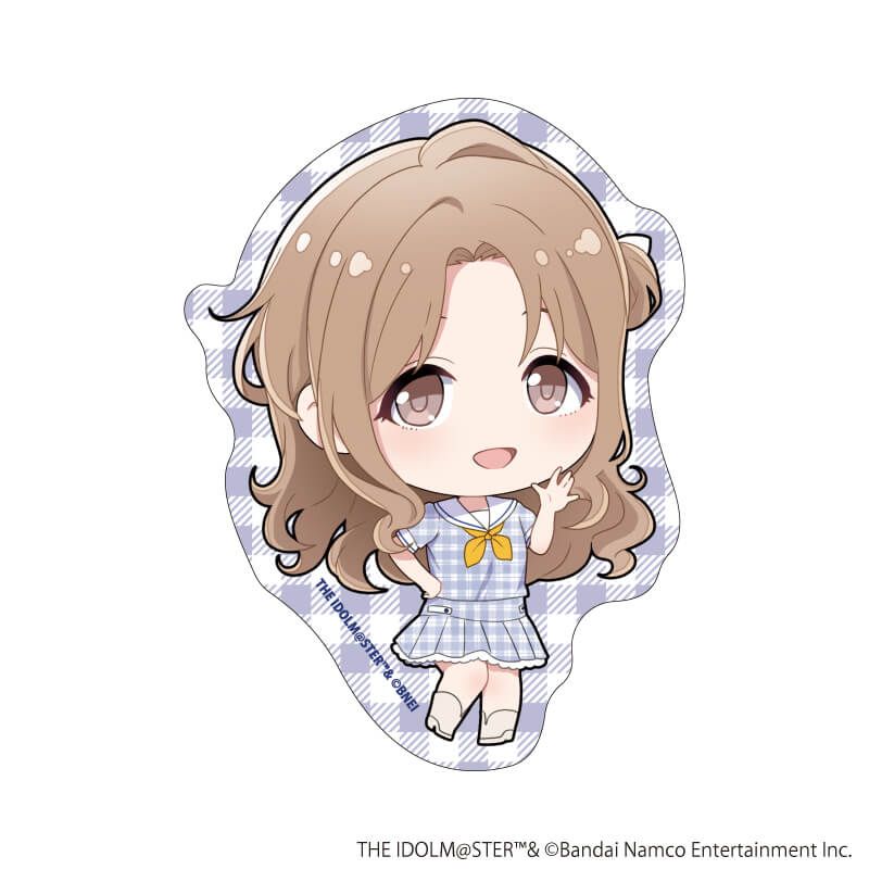 ダイカットステッカー「アイドルマスター シャイニーカラーズ」18/市川雛菜 セーラー風アイドル衣装ver.(ミニキャライラスト)