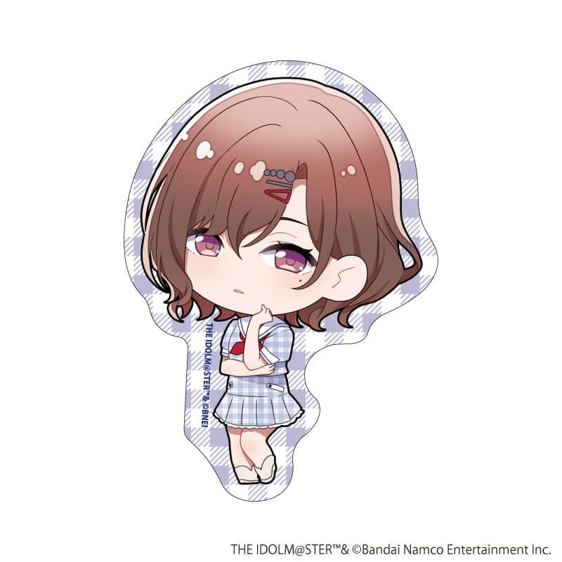 ダイカットステッカー「アイドルマスター シャイニーカラーズ」16/樋口円香 セーラー風アイドル衣装ver.(ミニキャライラスト)