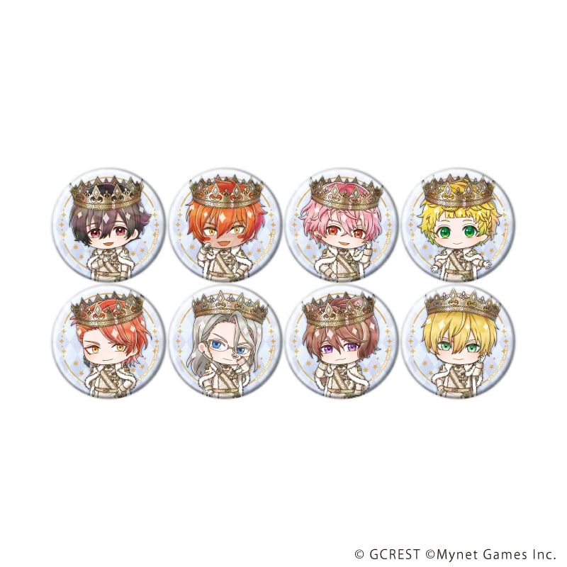ホログラム缶バッジ(57mm)「夢王国と眠れる100人の王子様」31/ブラインド(8種)(ミニキャライラスト)