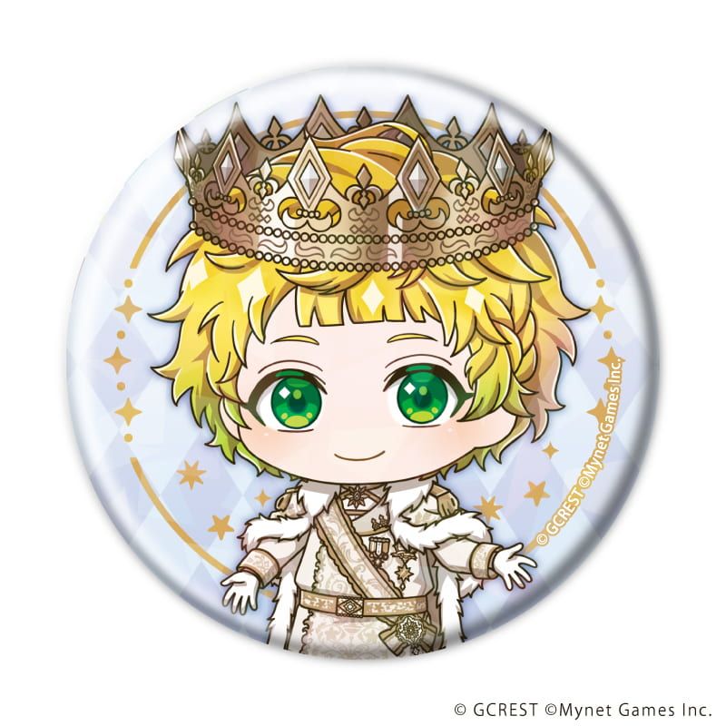 ホログラム缶バッジ(57mm)「夢王国と眠れる100人の王子様」31/ブラインド(8種)(ミニキャライラスト)