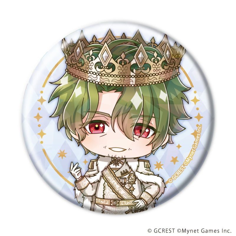 ホログラム缶バッジ(57mm)「夢王国と眠れる100人の王子様」30/ブラインド(8種)(ミニキャライラスト)