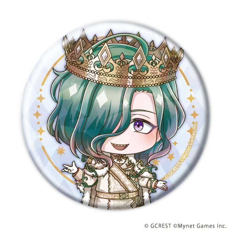ホログラム缶バッジ(57mm)「夢王国と眠れる100人の王子様」30/ブラインド(8種)(ミニキャライラスト)
