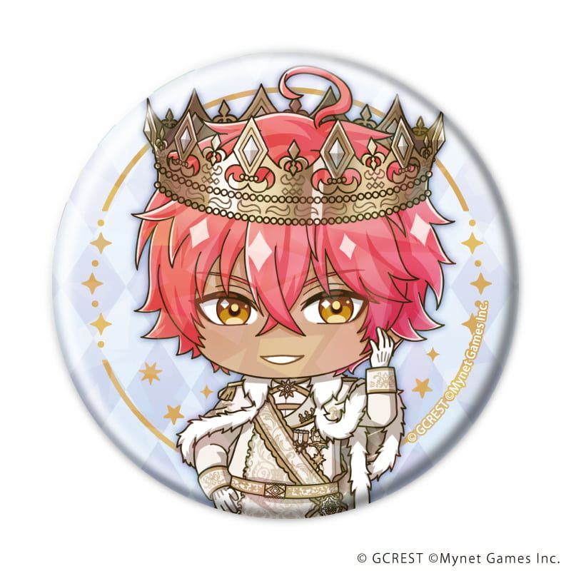 ホログラム缶バッジ(57mm)「夢王国と眠れる100人の王子様」30/ブラインド(8種)(ミニキャライラスト)