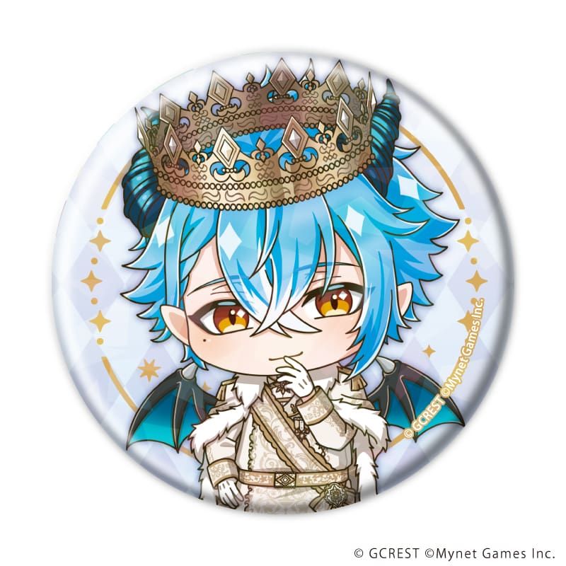 ホログラム缶バッジ(57mm)「夢王国と眠れる100人の王子様」30/ブラインド(8種)(ミニキャライラスト)