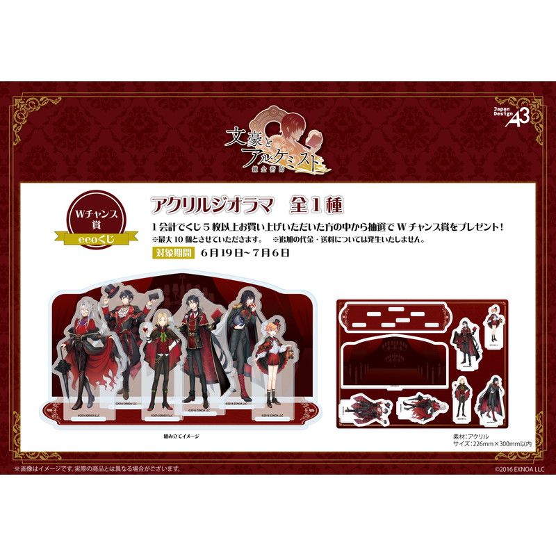 【eeoくじ】「文豪とアルケミスト」(描き起こしイラスト)