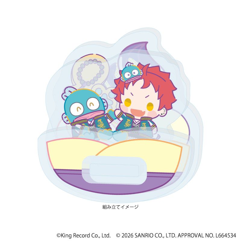 ゆらゆらアクリルスタンド「ヒプノシスマイク SANRIO NAKAYOKU EDIT」16/波羅夷 空却×ハンギョドン(コラボイラスト)