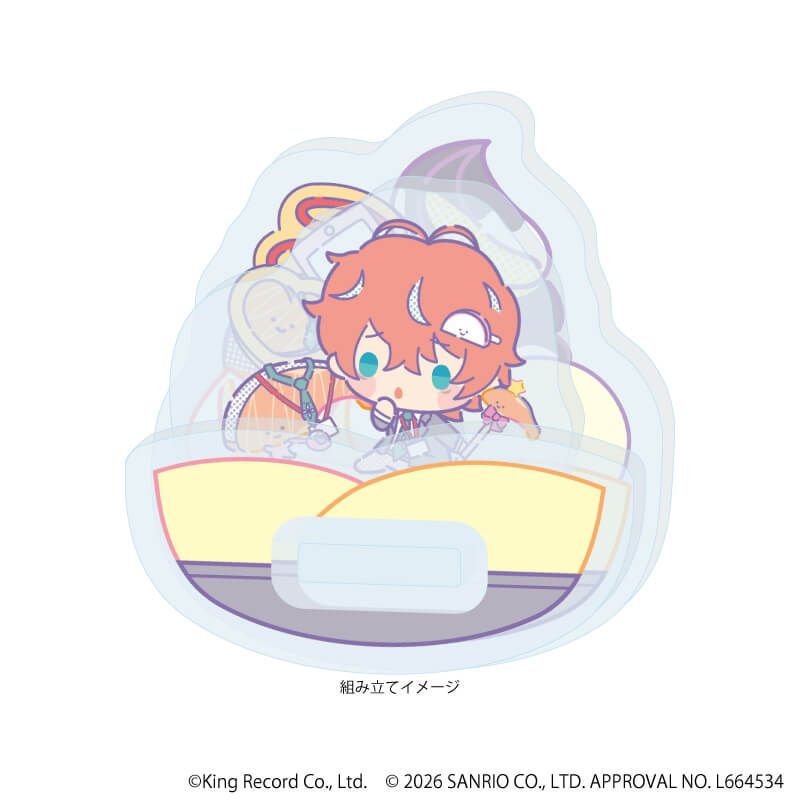 ゆらゆらアクリルスタンド「ヒプノシスマイク SANRIO NAKAYOKU EDIT」12/観音坂 独歩×KIRIMIちゃん.(コラボイラスト)