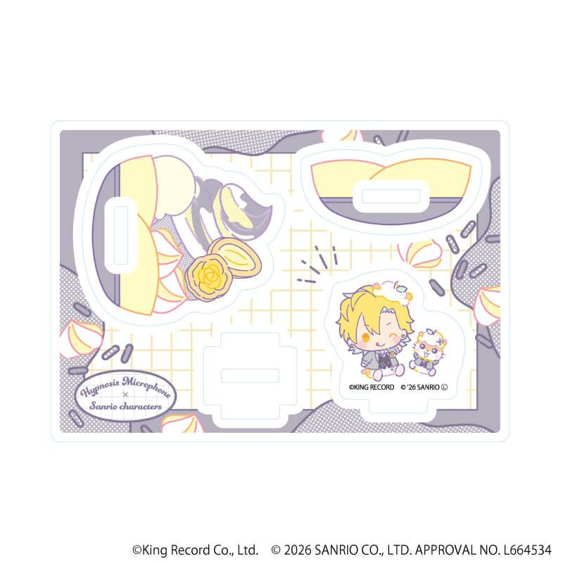 ゆらゆらアクリルスタンド「ヒプノシスマイク SANRIO NAKAYOKU EDIT」11/伊弉冉 一二三×コロコロクリリン(コラボイラスト)
