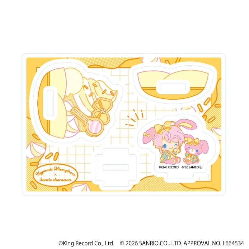 ゆらゆらアクリルスタンド「ヒプノシスマイク SANRIO NAKAYOKU EDIT」07/飴村 乱数×ぼんぼんりぼん(コラボイラスト)