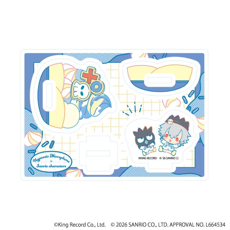 ゆらゆらアクリルスタンド「ヒプノシスマイク SANRIO NAKAYOKU EDIT」04/碧棺 左馬刻×バッドばつ丸(コラボイラスト)