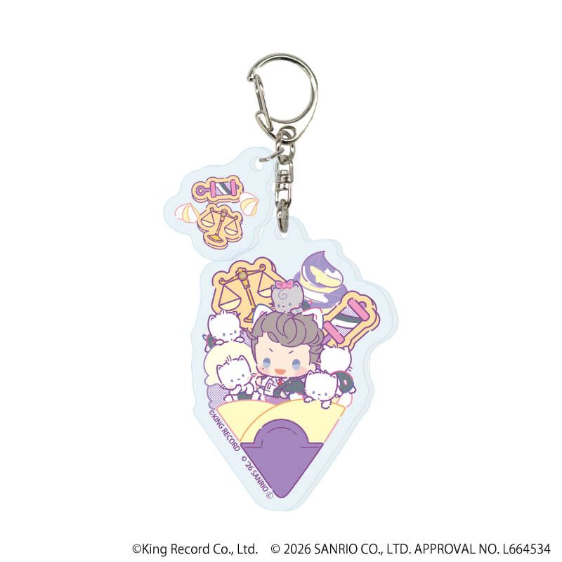 パーツ付きアクリルキーホルダー「ヒプノシスマイク SANRIO NAKAYOKU EDIT」02/コンプリートセット(全9種)(コラボイラスト)