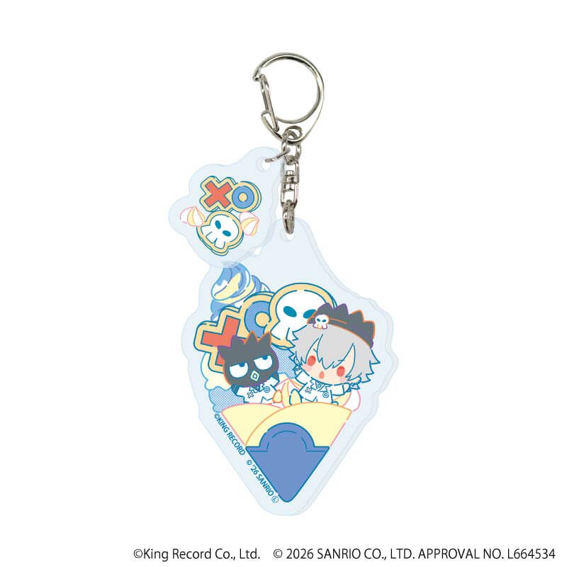 パーツ付きアクリルキーホルダー「ヒプノシスマイク SANRIO NAKAYOKU EDIT」01/コンプリートセット(全9種)(コラボイラスト)