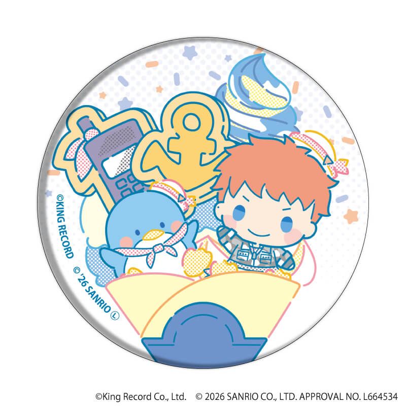 缶バッジ「ヒプノシスマイク SANRIO NAKAYOKU EDIT」03/コンプリートセット(全9種)(コラボイラスト)