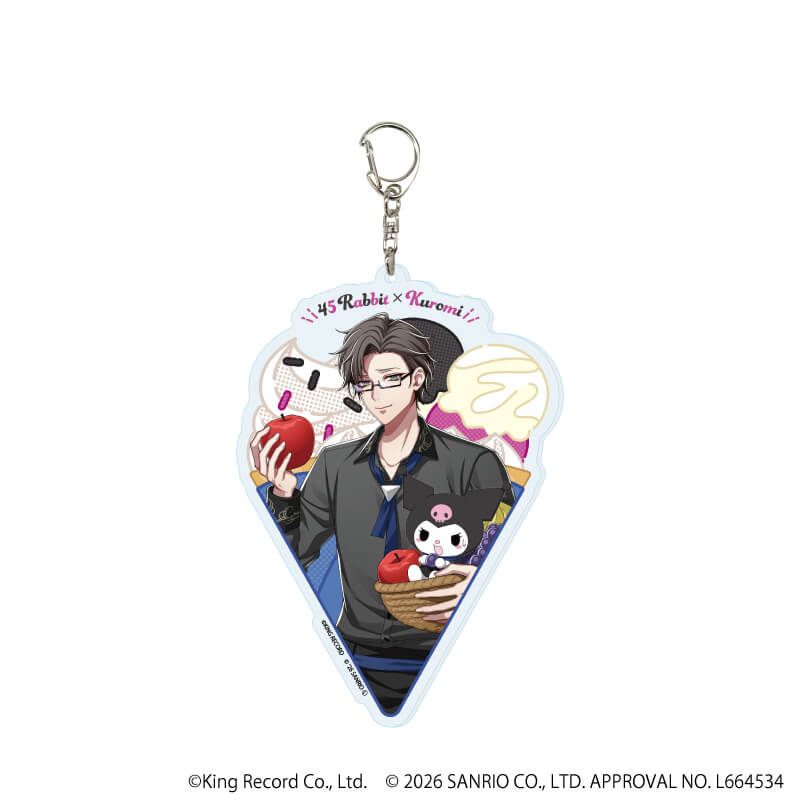 デカアクリルキーホルダー「ヒプノシスマイク SANRIO NAKAYOKU EDIT」05/入間 銃兎×クロミ(コラボイラスト)