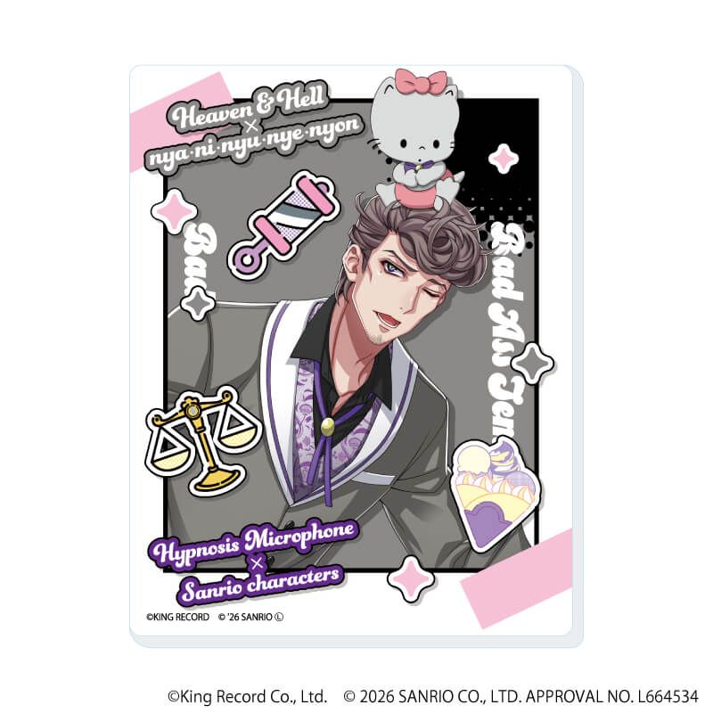 アクリルカード「ヒプノシスマイク SANRIO NAKAYOKU EDIT」04/コンプリートセット(全9種)(コラボイラスト)