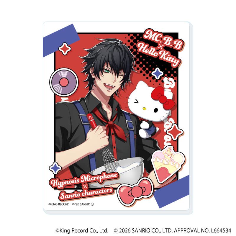 アクリルカード「ヒプノシスマイク SANRIO NAKAYOKU EDIT」03/コンプリートセット(全9種)(コラボイラスト)