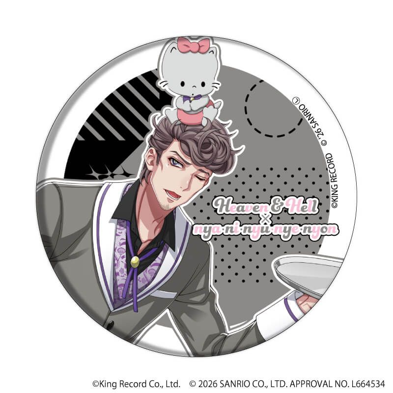 缶バッジ「ヒプノシスマイク SANRIO NAKAYOKU EDIT」02/コンプリートセット(全9種)(コラボイラスト)