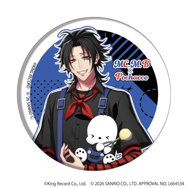 缶バッジ「ヒプノシスマイク SANRIO NAKAYOKU EDIT」01/コンプリートセット(全9種)(コラボイラスト)