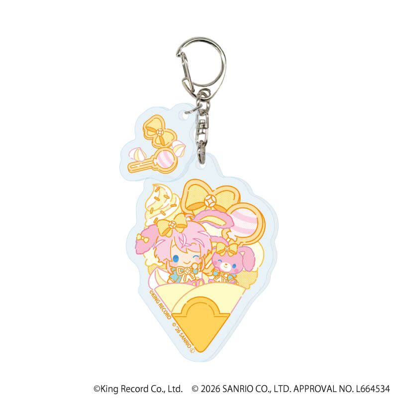 パーツ付きアクリルキーホルダー「ヒプノシスマイク SANRIO NAKAYOKU EDIT」01/ブラインド(9種)(コラボイラスト)
