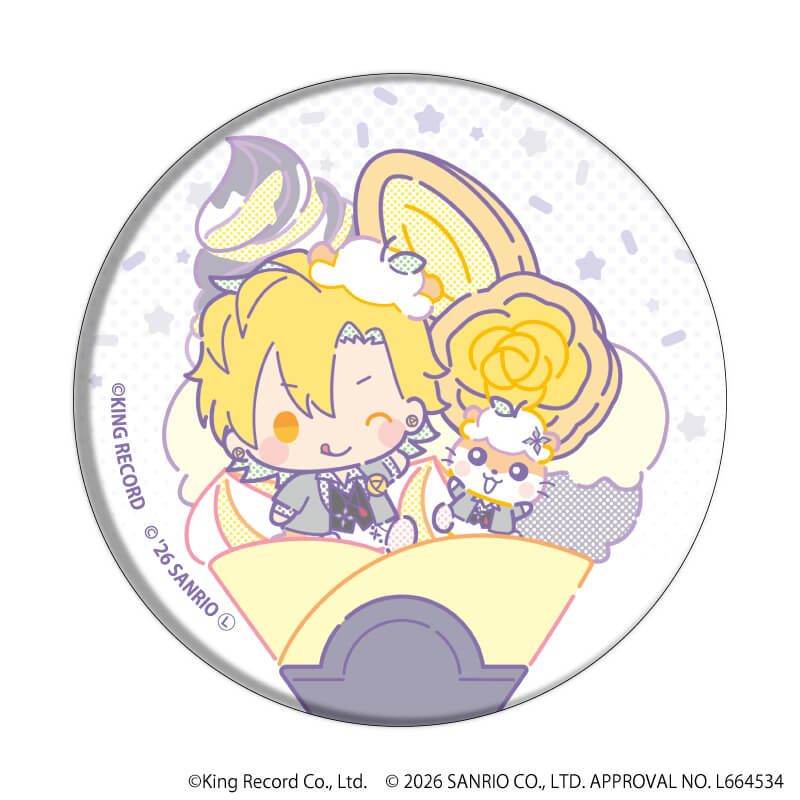 缶バッジ「ヒプノシスマイク SANRIO NAKAYOKU EDIT」04/ブラインド(9種)(コラボイラスト)
