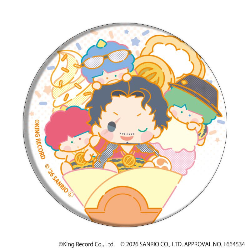缶バッジ「ヒプノシスマイク SANRIO NAKAYOKU EDIT」04/ブラインド(9種)(コラボイラスト)
