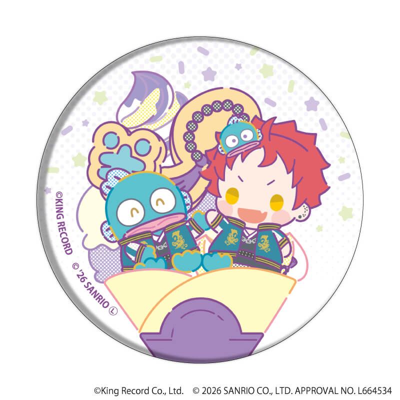 缶バッジ「ヒプノシスマイク SANRIO NAKAYOKU EDIT」04/ブラインド(9種)(コラボイラスト)