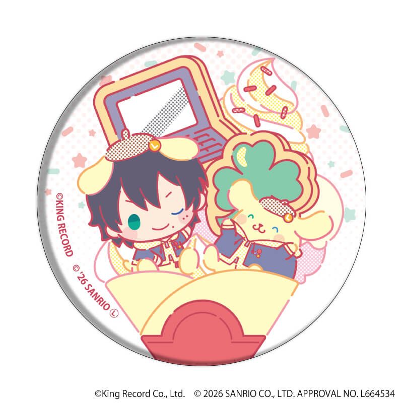 缶バッジ「ヒプノシスマイク SANRIO NAKAYOKU EDIT」03/ブラインド(9種)(コラボイラスト)