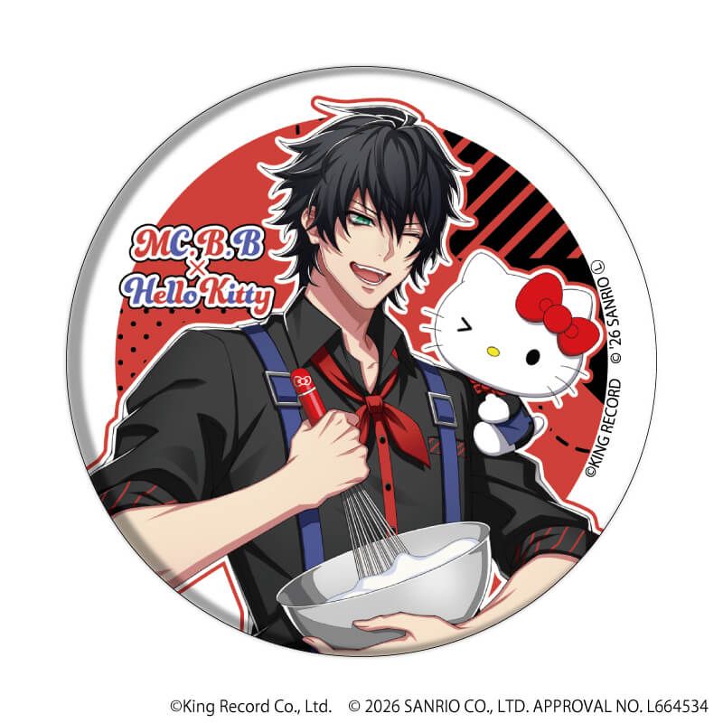 缶バッジ「ヒプノシスマイク SANRIO NAKAYOKU EDIT」01/ブラインド(9種)(コラボイラスト)