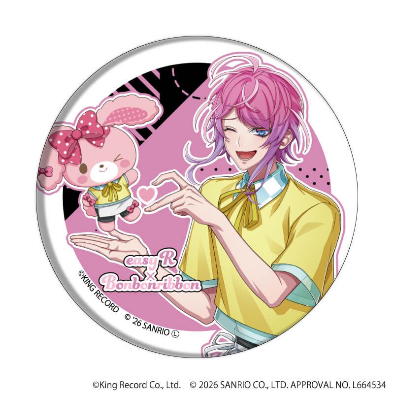 缶バッジ「ヒプノシスマイク SANRIO NAKAYOKU EDIT」01/ブラインド(9種)(コラボイラスト)