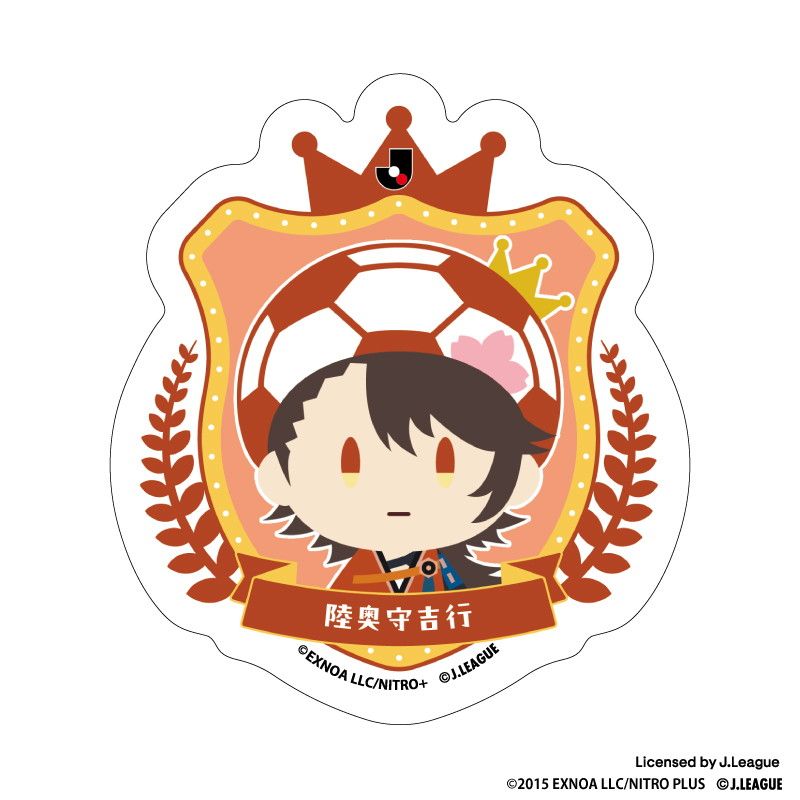 刀剣乱舞 出陣！Jリーグ応援本丸 御伴散歩 ぼーる装備 ダイカットステッカー 陸奥守吉行