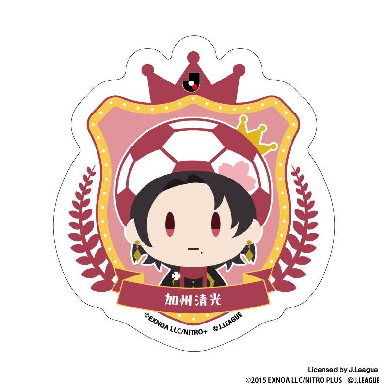 刀剣乱舞 出陣！Jリーグ応援本丸 御伴散歩 ぼーる装備 ダイカットステッカー 加州清光