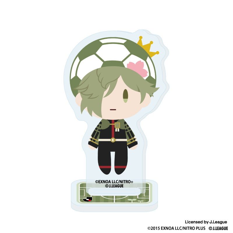 刀剣乱舞 出陣！Jリーグ応援本丸 御伴散歩 ぼーる装備 アクリルスタンド 鶯丸