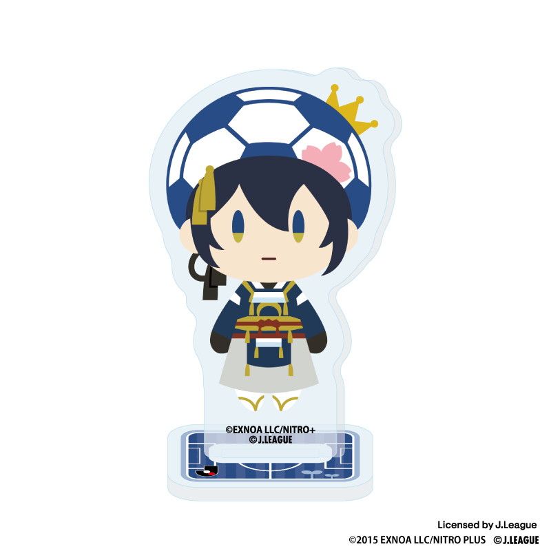 刀剣乱舞 出陣！Jリーグ応援本丸 御伴散歩 ぼーる装備 アクリルスタンド 三日月宗近