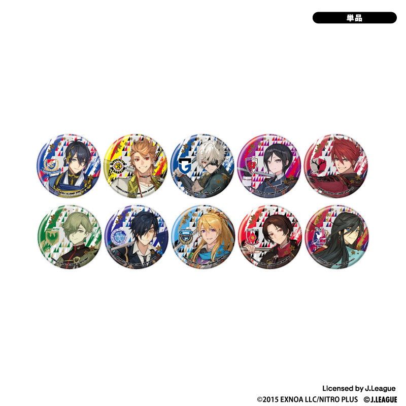 刀剣乱舞 出陣！Jリーグ応援本丸 缶バッジ Vol.1 ブラインド(10種)