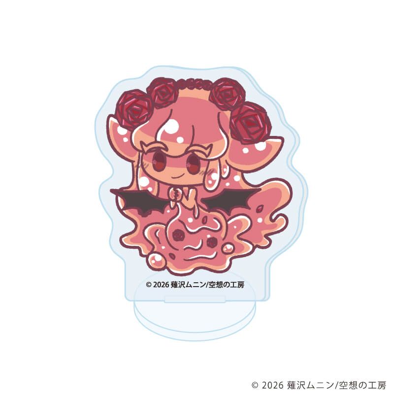 アクリルぷちスタンド「▼スライム娘は人間と友達になりたいようだ+」01/ブラインド(5種)(描き下ろしイラスト)