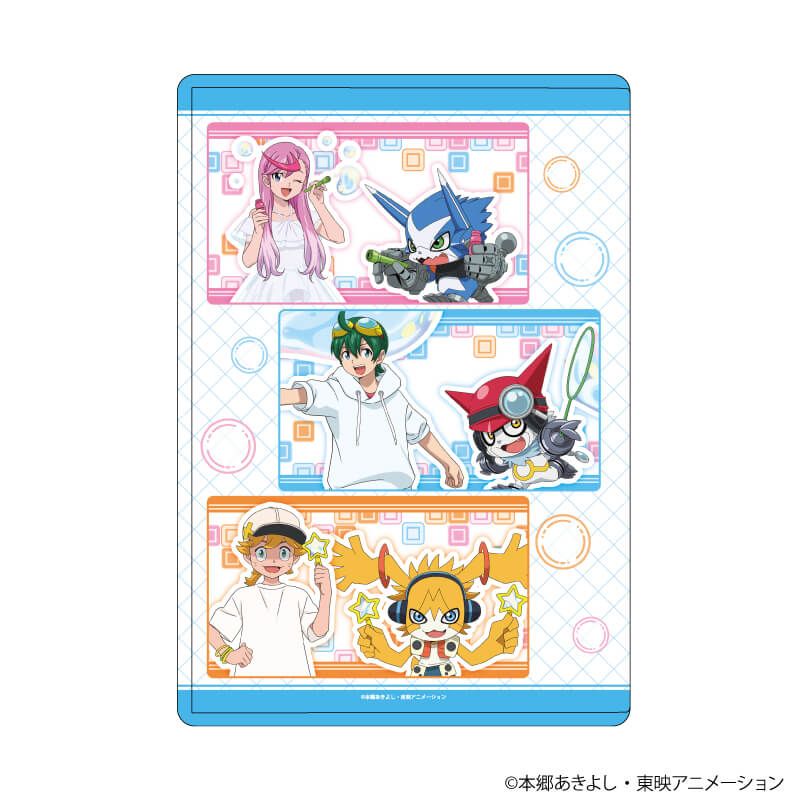 キャラクリアケース「デジモンユニバース アプリモンスターズ」01/コマ割りデザイン シャボン玉ver.(描き下ろしイラスト)