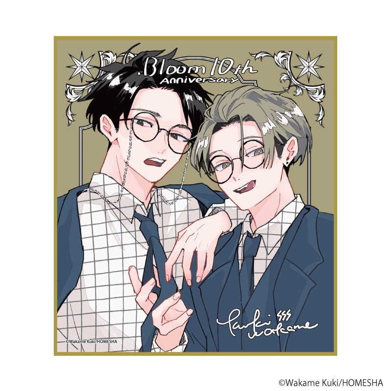 ミニ色紙「.Bloom＆メロキス展 2026」22/久喜わかめ(描き下ろしイラスト)