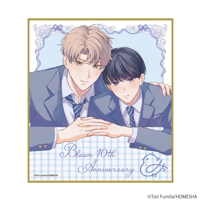 ミニ色紙「.Bloom＆メロキス展 2026」18/文田とり(描き下ろしイラスト)