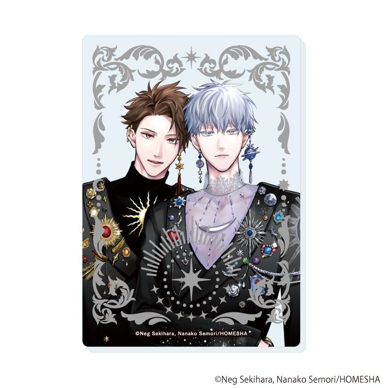 箔押しクリアカード「.Bloom＆メロキス展 2026」01/赤原ねぐ・瀬森菜々子(描き下ろしイラスト)