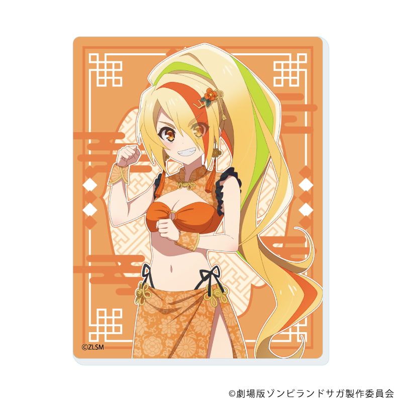 アクリルカード「劇場版『ゾンビランドサガ ゆめぎんがパラダイス』」02/コンプリートセット(全7種) チャイナ水着ver.(描き下ろしイラスト)