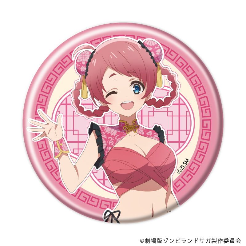 缶バッジ「劇場版『ゾンビランドサガ ゆめぎんがパラダイス』」03/コンプリートセット(全7種) チャイナ水着ver.(描き下ろしイラスト)