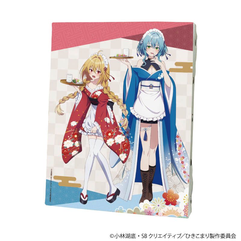 キャンバスボード「ひきこまり吸血姫の悶々」01/集合デザイン 和装メイドver.(描き下ろしイラスト)