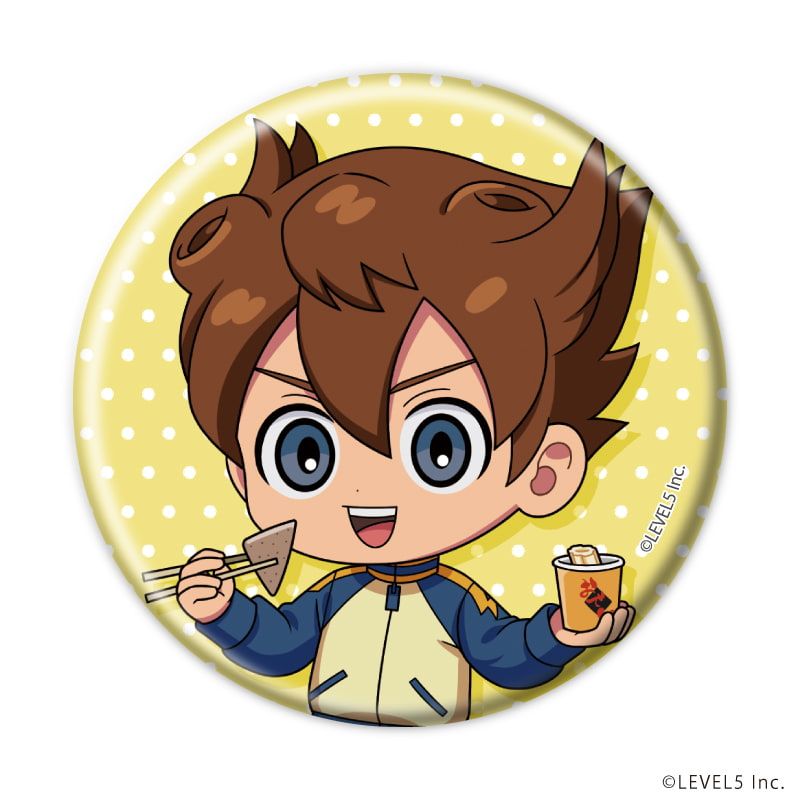 缶バッジ「イナズマイレブン 英雄たちのヴィクトリーロード」04/食べ歩きver. コンプリートセット(全8種)(ミニキャライラスト)