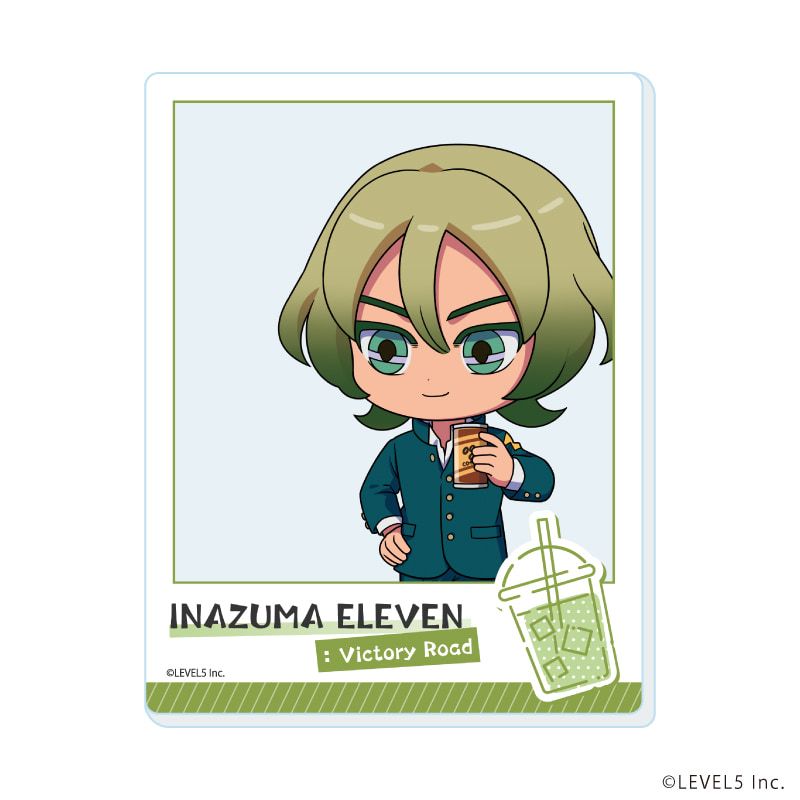 アクリルカード「イナズマイレブン 英雄たちのヴィクトリーロード」04/食べ歩きver. トレーディング(8種)(ミニキャライラスト)