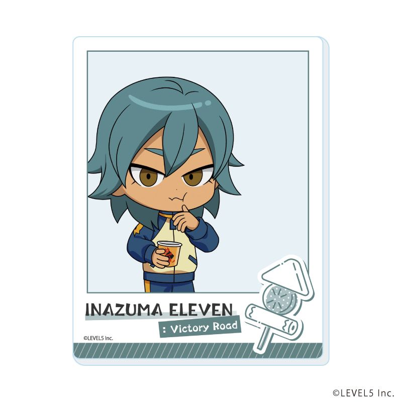アクリルカード「イナズマイレブン 英雄たちのヴィクトリーロード」04/食べ歩きver. トレーディング(8種)(ミニキャライラスト)