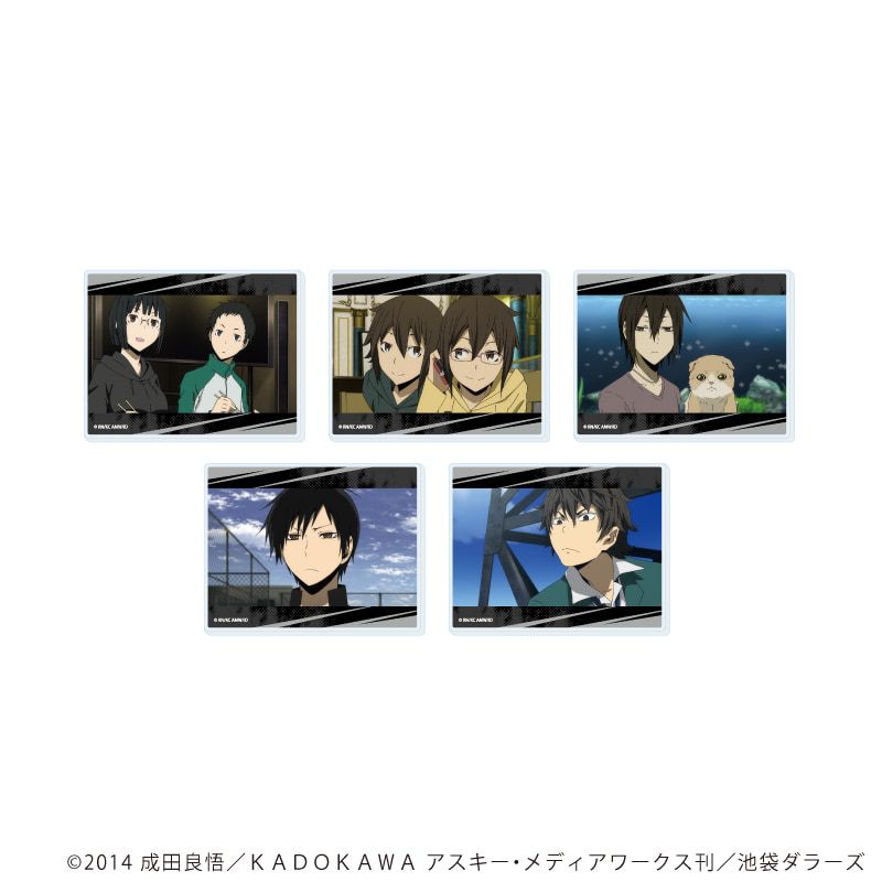 アクリルカード「デュラララ!!×２」04/コンプリートセット(全5種)(場面写イラスト)